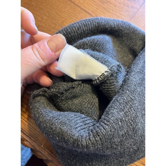 Vintage Carhartt Beanie Hat OS Dark Black Hipster Beanie Hat Cap Work USA - Picture 2 of 4